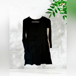 Fun Tiered Black Dress